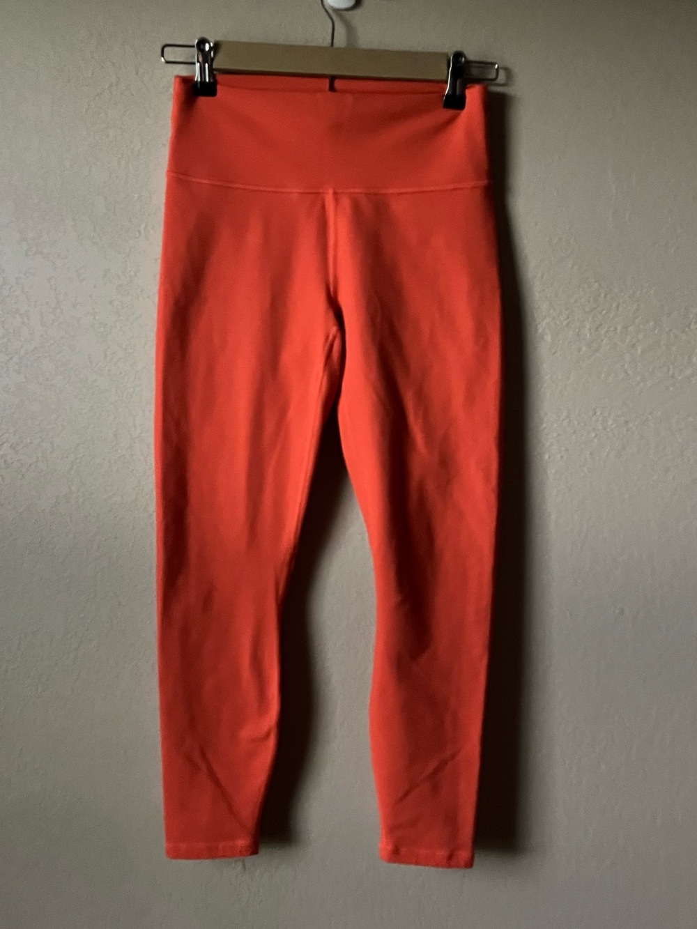 Fabletics Orange High-Waist Powerhold Leggings